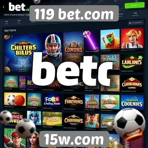 Variedade de jogos disponíveis em 119 bet.com